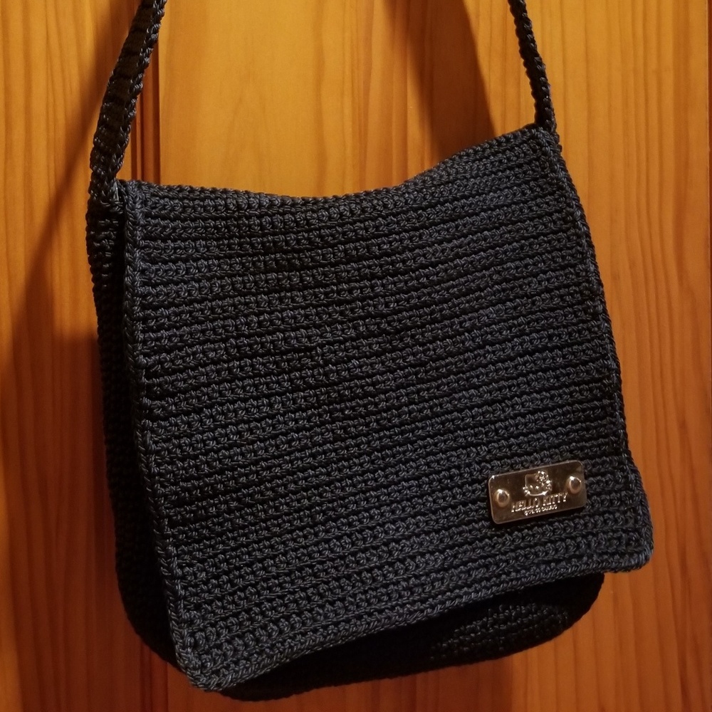 Hello Kitty crocheted knit handbag